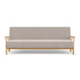 Archie Sofa Bed - Agnes Brown Textured Weave / Oak