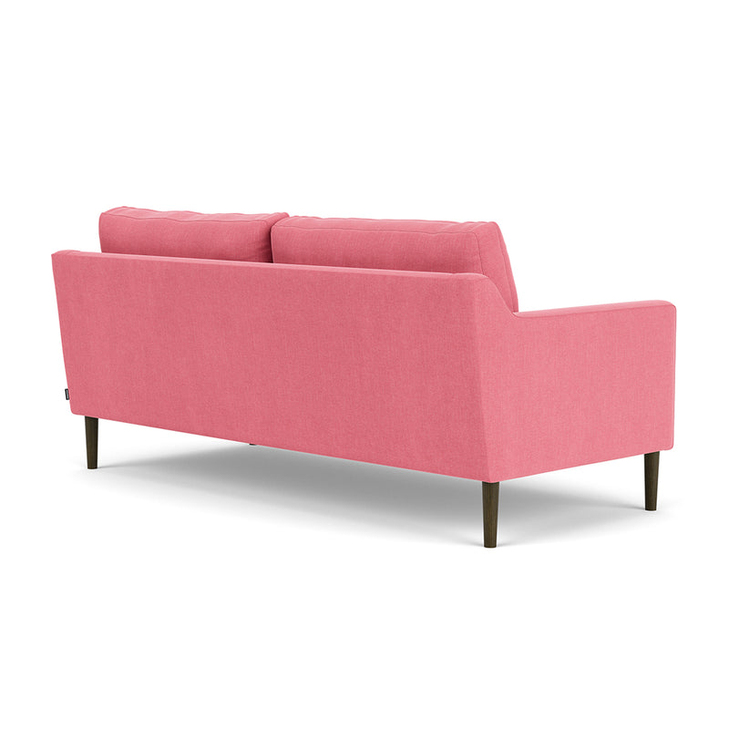 Firenze Bubblegum Fabric / Dark Walnut