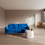 Mark Cobalt Blue Weave / Dark Walnut