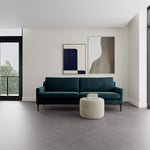 Danny Dust Blue Textured Weave / Dark Walnut