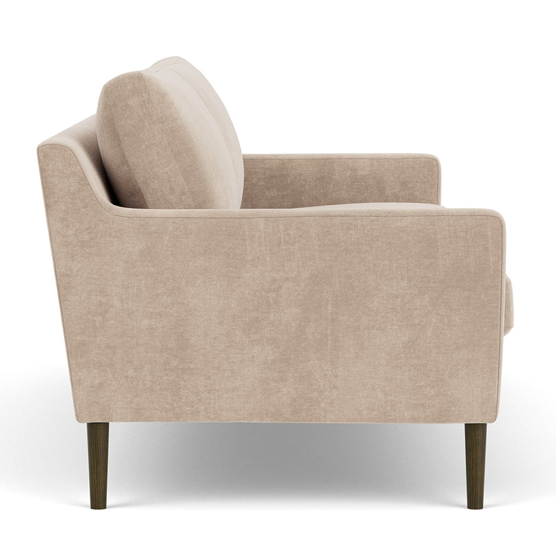 Danny Cream Textured Weave / Dark Walnut