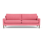 Firenze Bubblegum Fabric / Dark Walnut