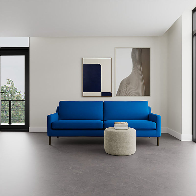 Mark Cobalt Blue Weave / Dark Walnut