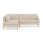 Astha Left Corner Sofa - Pasha Dune Boucle / Oak