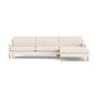 Astha Right Chaise Sofa - Maya Cream Boucle / Oak