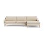 Astha Right Chaise Sofa - Pasha Dune Boucle / Oak