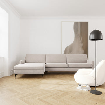 Agnes Brown Textured Weave / Black Metal