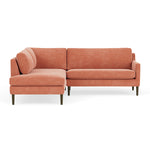 Danny Dusty Rose Textured Weave / Dark Walnut