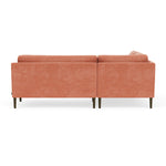 Danny Dusty Rose Textured Weave / Dark Walnut