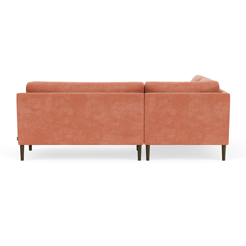 Danny Dusty Rose Textured Weave / Dark Walnut