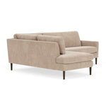 Danny Cream Textured Weave / Dark Walnut