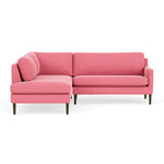 Firenze Bubblegum Fabric / Dark Walnut