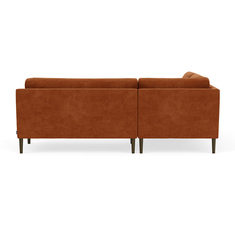 Moss Rust Fabric / Dark Walnut