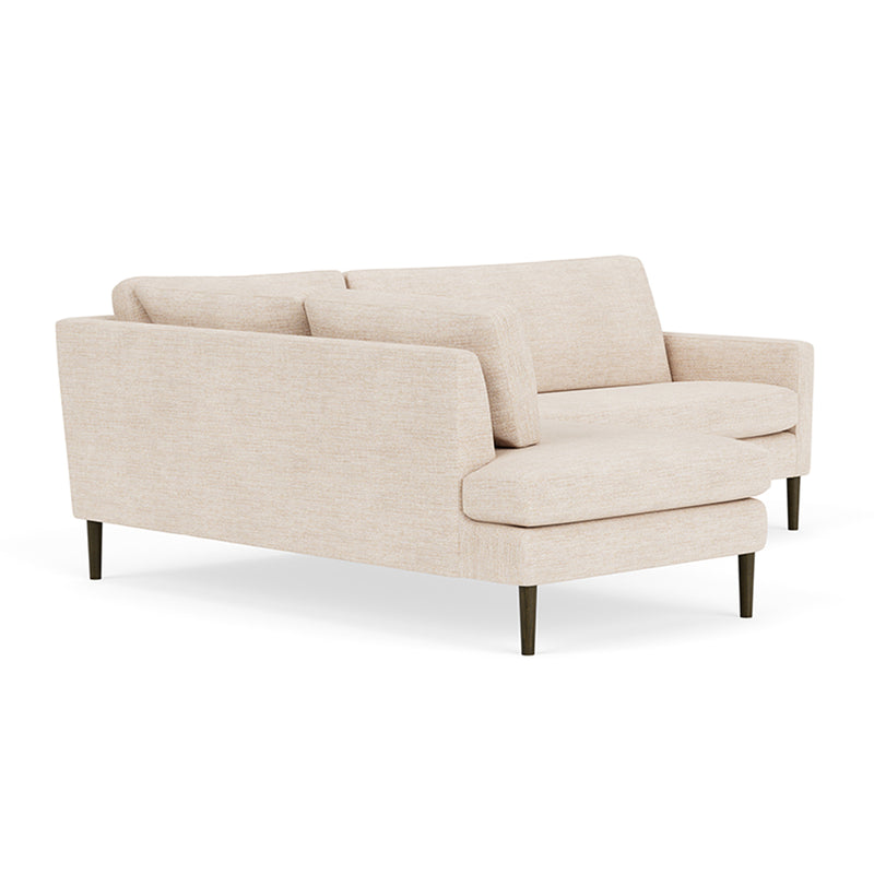 Vega Cream Textured Weave / Dark Walnut