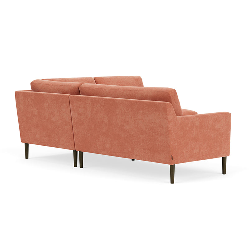 Danny Dusty Rose Textured Weave / Dark Walnut