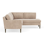 Danny Cream Textured Weave / Dark Walnut