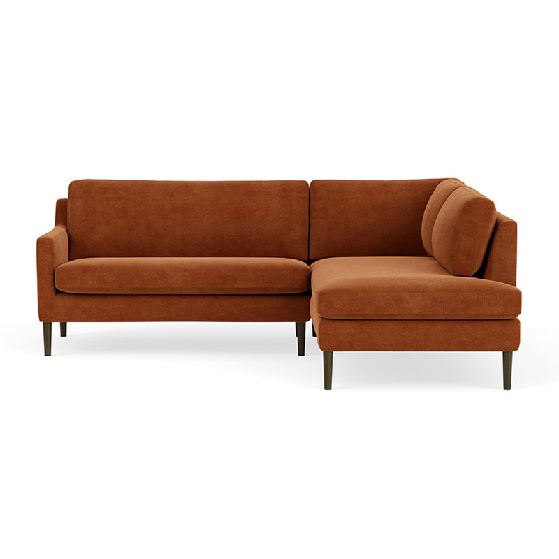 Moss Rust Fabric / Dark Walnut