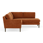 Moss Rust Fabric / Dark Walnut