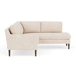 Vega Cream Textured Weave / Dark Walnut