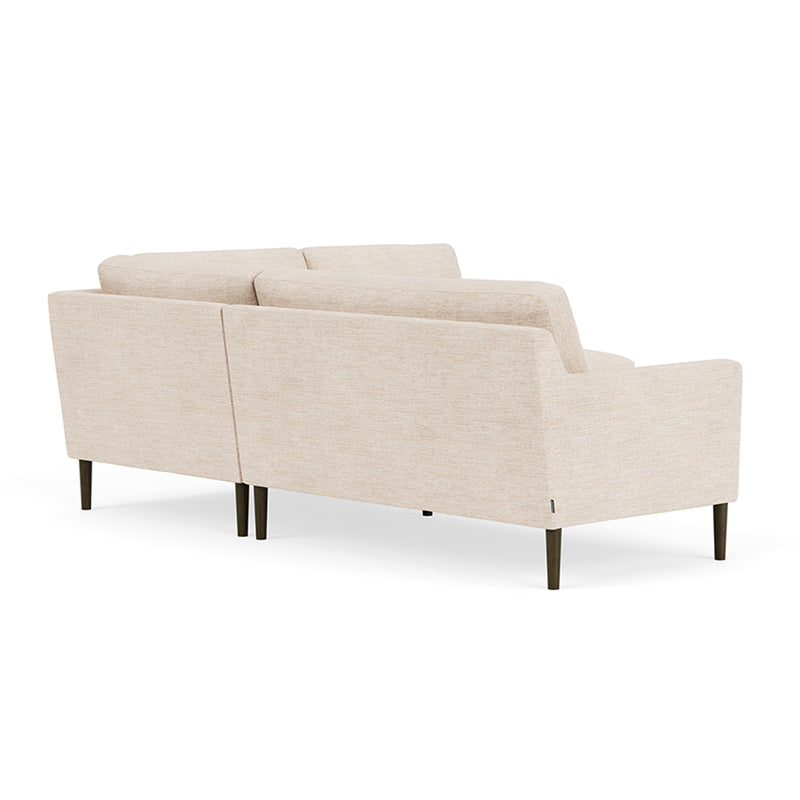 Vega Cream Textured Weave / Dark Walnut