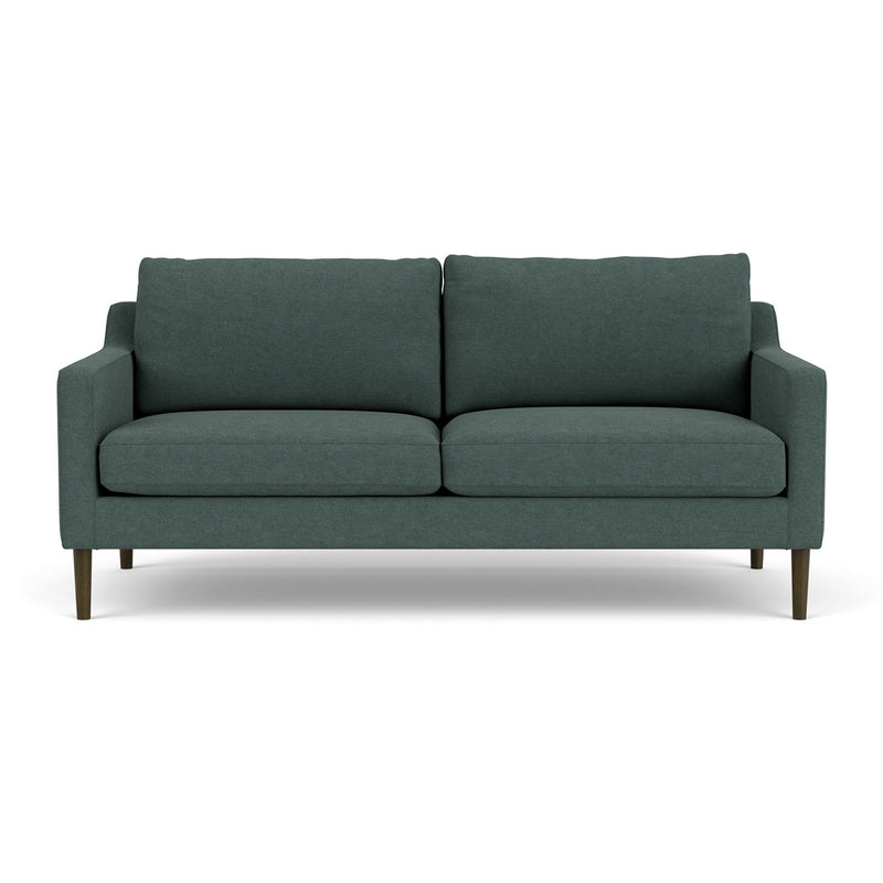 Form Blue Grey Fabric / Dark Walnut