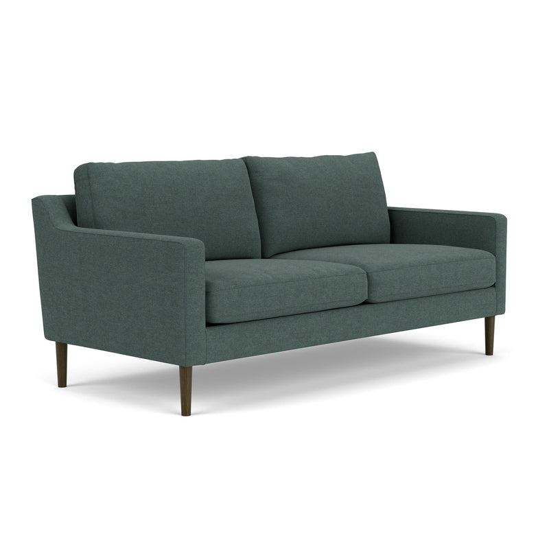 Form Blue Grey Fabric / Dark Walnut