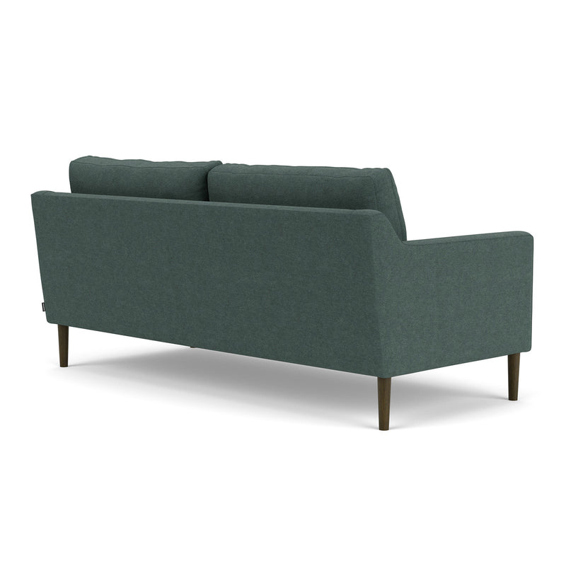 Form Blue Grey Fabric / Dark Walnut