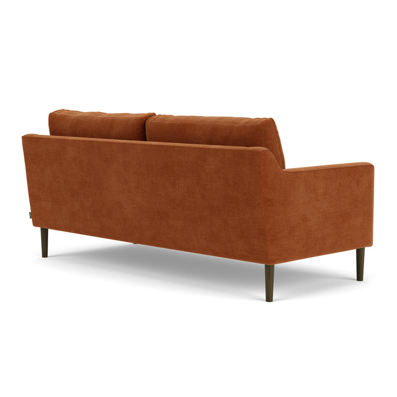 Moss Rust Fabric / Dark Walnut
