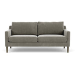Planet Grey Green Fabric / Dark Walnut