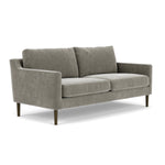 Planet Grey Green Fabric / Dark Walnut