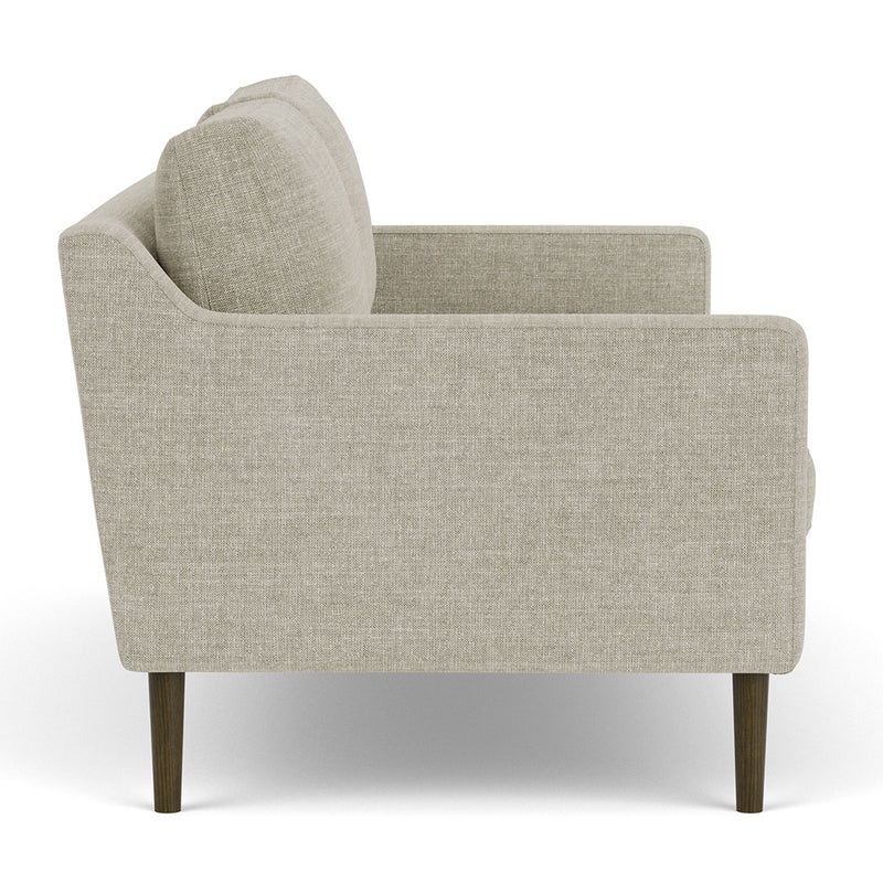 Vega Cream Textured Weave / Dark Walnut