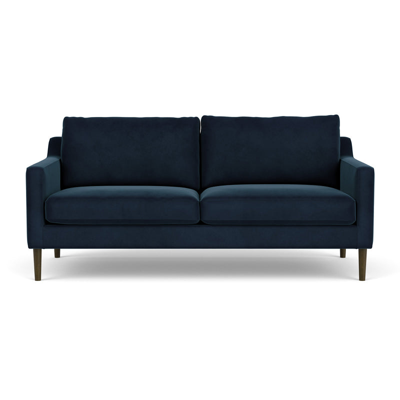 Lux Navy Velvet / Dark Walnut