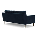 Lux Navy Velvet / Dark Walnut
