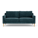 Danny Dust Blue Textured Weave / Oak