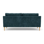 Danny Dust Blue Textured Weave / Oak