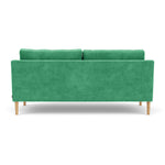 Moss Grass Green Fabric / Oak