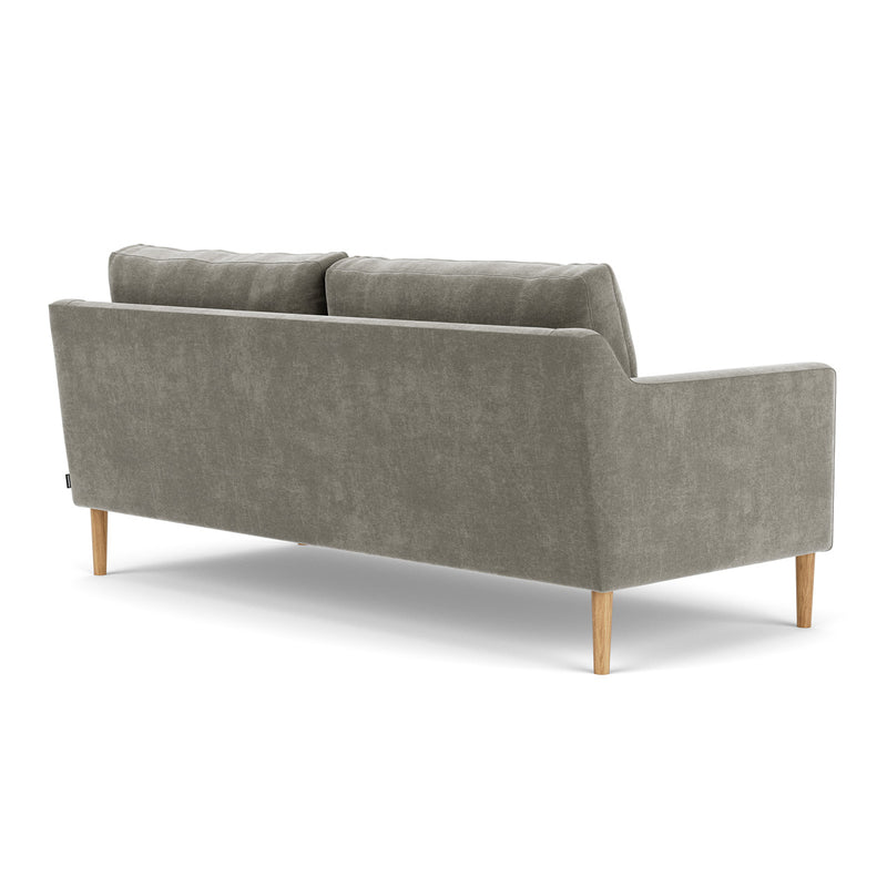 Planet Grey Green Fabric / Oak