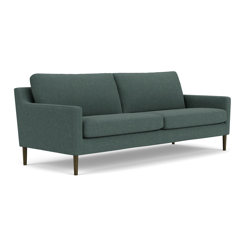 Form Blue Grey Fabric / Dark Walnut