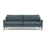 Forest Dust Blue Fabric / Dark Walnut