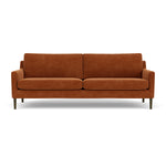 Moss Rust Fabric / Dark Walnut