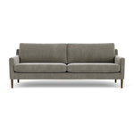 Planet Grey Green Fabric / Dark Walnut