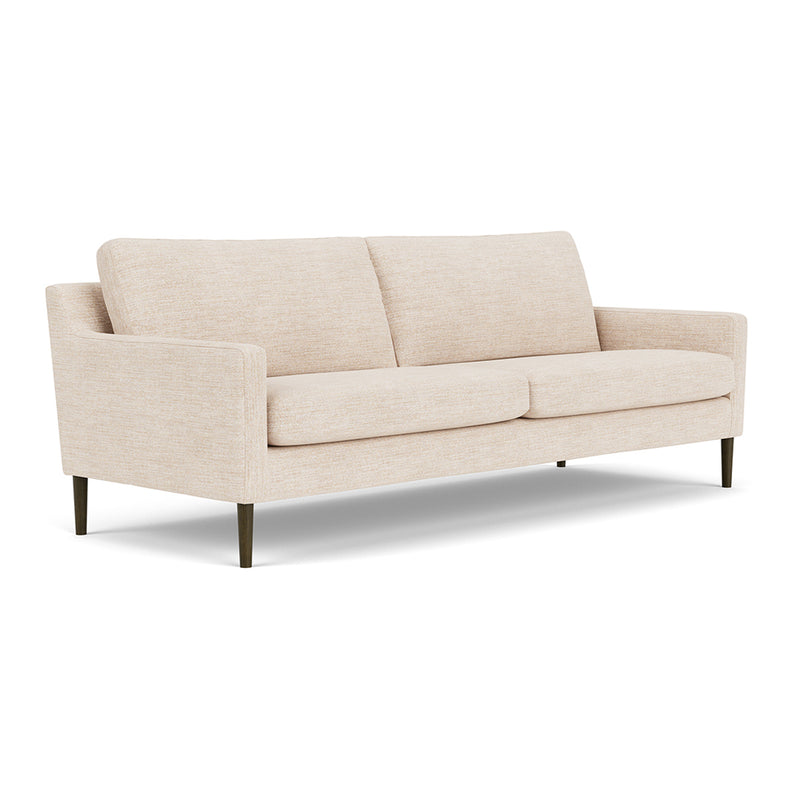 Vega Cream Textured Weave / Dark Walnut