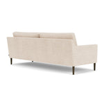 Vega Cream Textured Weave / Dark Walnut