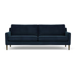 Lux Navy Velvet / Dark Walnut