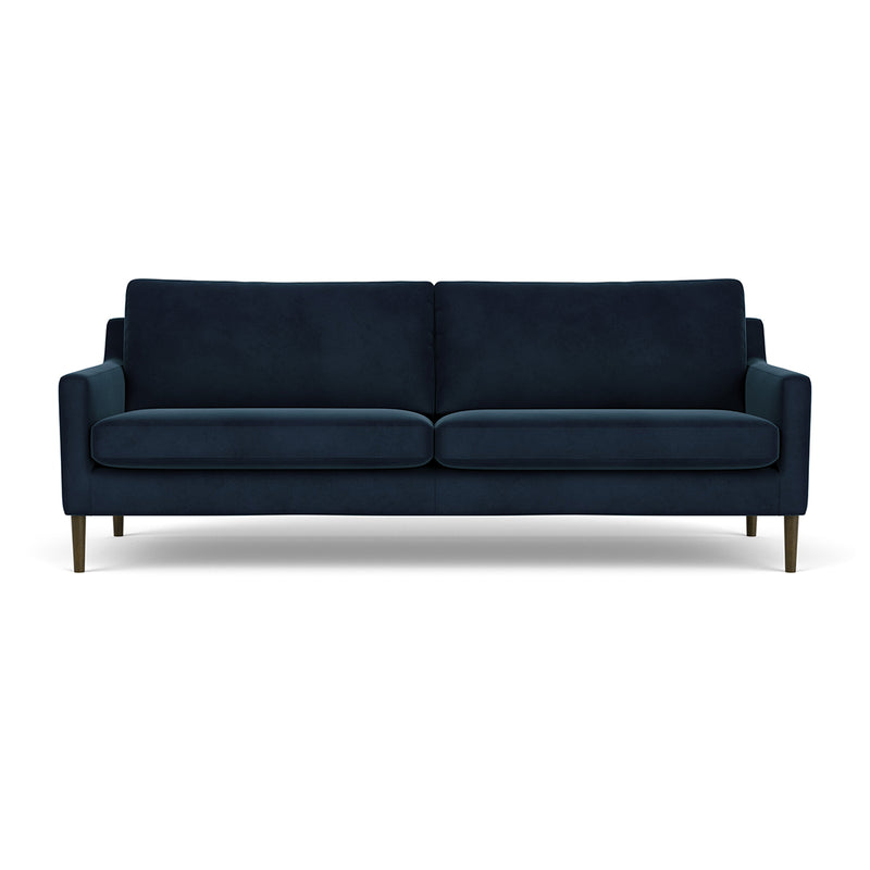 Lux Navy Velvet / Dark Walnut