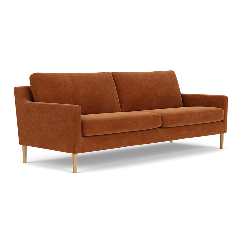 Moss Rust Fabric / Oak