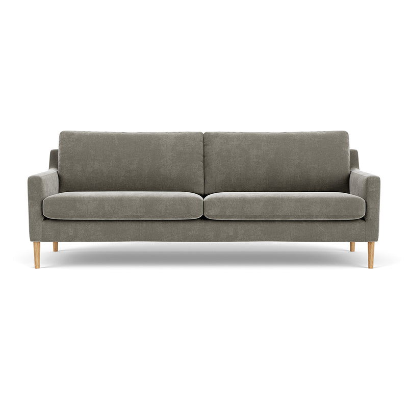 Planet Grey Green Fabric / Oak