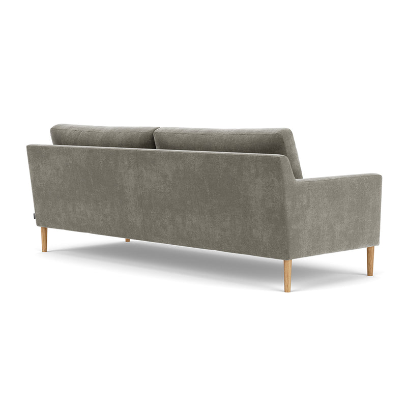 Planet Grey Green Fabric / Oak