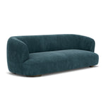 Danny Dust Blue Textured Weave / Dark Walnut