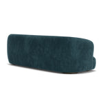 Danny Dust Blue Textured Weave / Dark Walnut